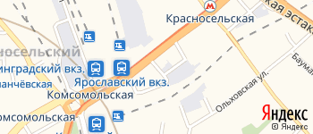 Краснопрудный переулок на Яндекс карте