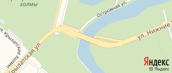 Крылатский мост на Яндекс карте