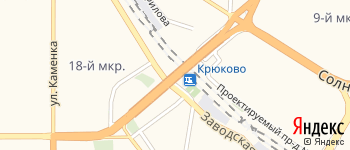 Крюковская эстакада на Яндекс карте