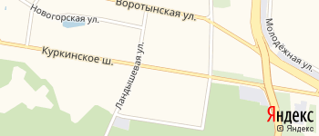 Куркинское шоссе на Яндекс карте