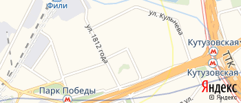 Кутузовский проезд на Яндекс карте