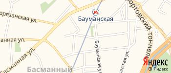Лефортовский переулок на Яндекс карте
