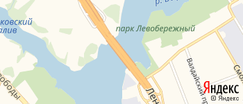 Ленинградский мост на Яндекс карте