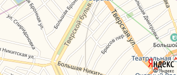 Леонтьевский переулок на Яндекс карте