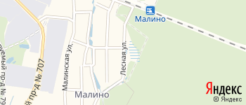 Лесная улица (пос. Малино) на Яндекс карте