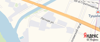 Лётная улица на Яндекс карте