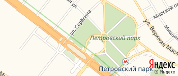 Левая Дворцовая аллея на Яндекс карте