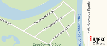 линия Хорошёвского Серебряного Бора 2-я на Яндекс карте