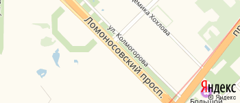 Ломоносовский проспект на Яндекс карте