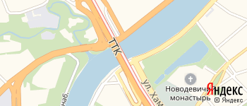 Лужнецкий мост на Яндекс карте