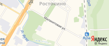 Малахитовая улица на Яндекс карте