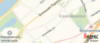 Малая Пироговская улица на Яндекс карте