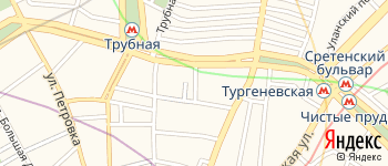 Малый Кисельный переулок на Яндекс карте