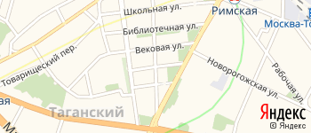 Малый Рогожский переулок на Яндекс карте