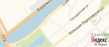 Малый Саввинский переулок на Яндекс карте