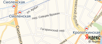 Малый Власьевский переулок на Яндекс карте