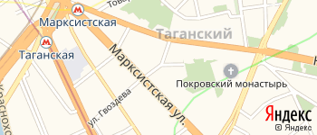 Марксистский переулок на Яндекс карте
