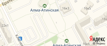 метро Алма-Атинская на Яндекс карте