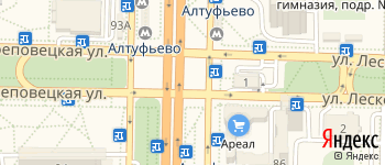 метро Алтуфьево на Яндекс карте