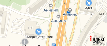 метро Аннино на Яндекс карте