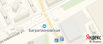 метро Багратионовская на Яндекс карте