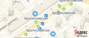 метро Братиславская на Яндекс карте