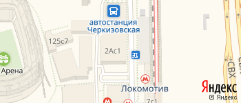 метро Черкизовская на Яндекс карте