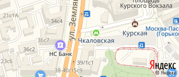 метро Чкаловская на Яндекс карте