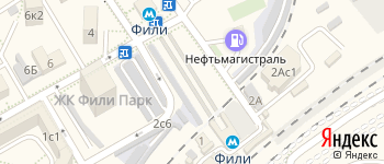 метро Фили на Яндекс карте