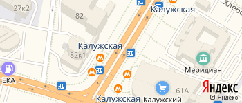 метро Калужская на Яндекс карте