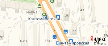 метро Кантемировская на Яндекс карте