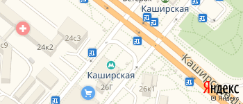 метро Каширская на Яндекс карте