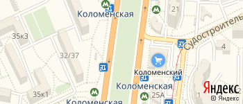 метро Коломенская на Яндекс карте