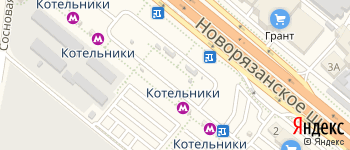 метро Котельники на Яндекс карте