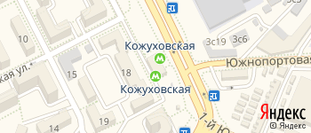 метро Кожуховская на Яндекс карте