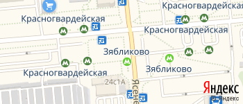 метро Красногвардейская на Яндекс карте