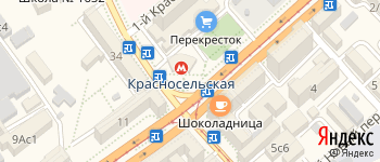 метро Красносельская на Яндекс карте