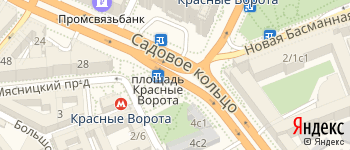 метро Красные Ворота на Яндекс карте