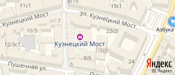 метро Кузнецкий Мост на Яндекс карте