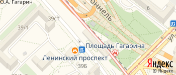 метро Ленинский проспект на Яндекс карте