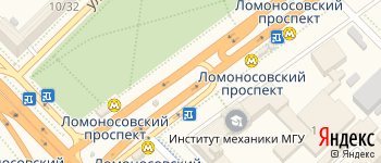 метро Ломоносовский проспект на Яндекс карте