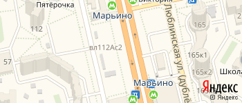метро Марьино на Яндекс карте