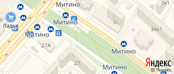метро Митино на Яндекс карте