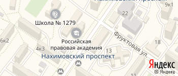 метро Нахимовский проспект на Яндекс карте