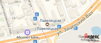 метро Павелецкая на Яндекс карте