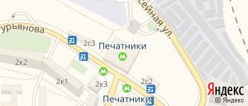 метро Печатники на Яндекс карте