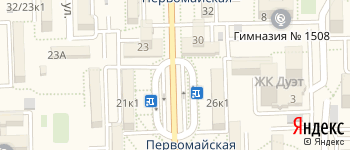метро Первомайская на Яндекс карте