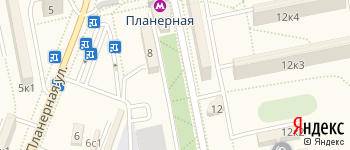 метро Планерная на Яндекс карте