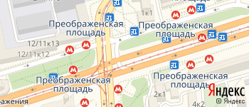 метро Преображенская площадь на Яндекс карте