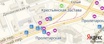 метро Пролетарская на Яндекс карте